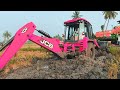 Jcb 3cx tractor excavator backhoe loader dangerous idiots excavator operator skill  tui tui funny
