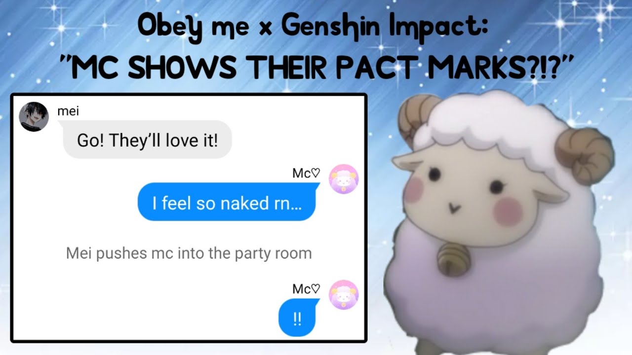 Obey me texts: "MC SHOWS THEIR PACT MARKS?!?"