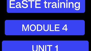 |Module 4| Unit 1| Completely solved|EaSTE training|QAED App|