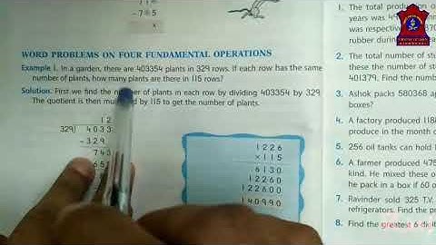 Mathematics grade 5 | Ch 3 Division | Ex-3.5 Q1 to 4 | Army Public School |APS BINNAGURI