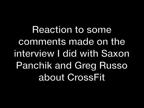 Reaction to some comments made on the Saxon Panchik interview