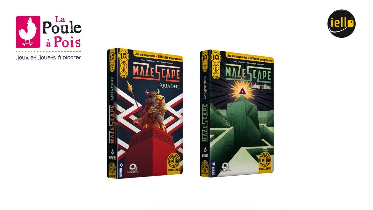 Jeu Mazescape - Iello - lapouleapois.fr