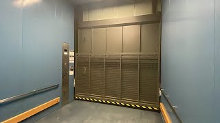 GIGANTIC MEI Hydraulic Freight Elevator @ CU Atlas Center - Boulder, CO.