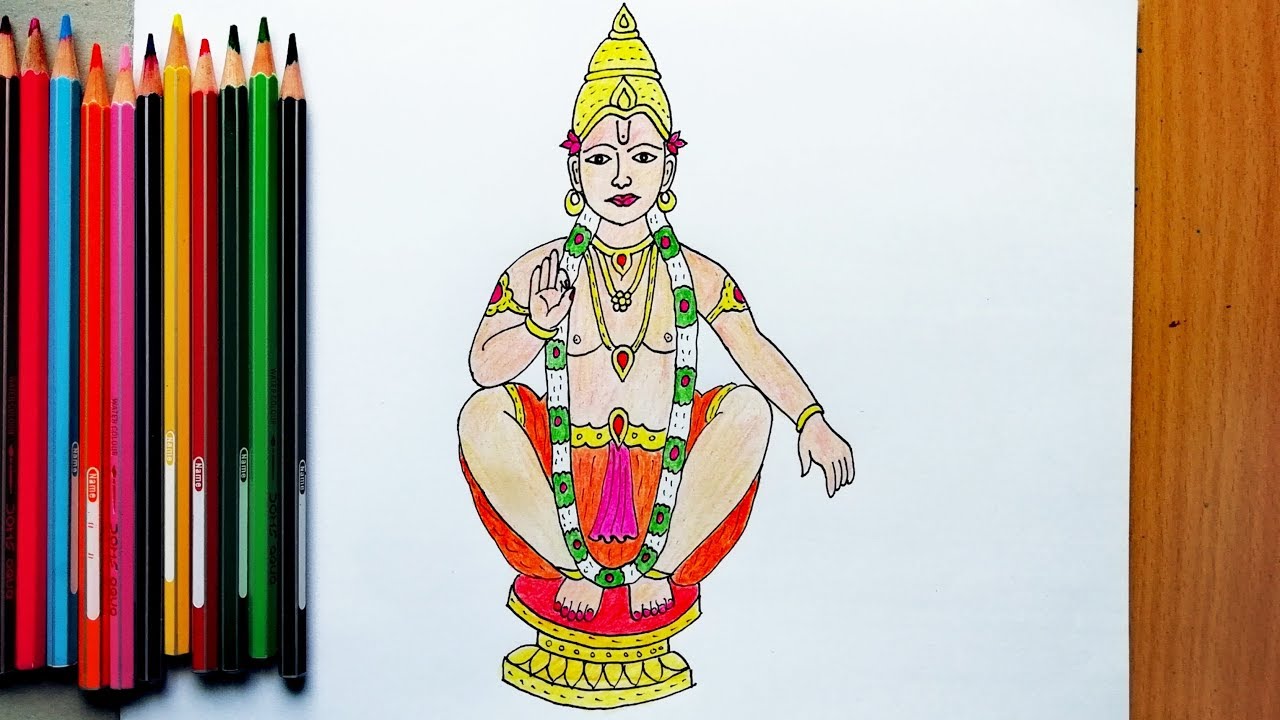 Ayyappan Birth Lord Shiva and Mohini Ayyappa Color Drawing - video  Dailymotion