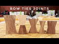 The process of making a bow tie. Woodworking. DIY.