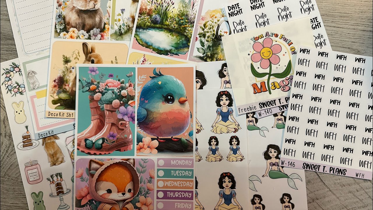 Sweet T Plans- Beautiful Planner Sticker Haul - YouTube