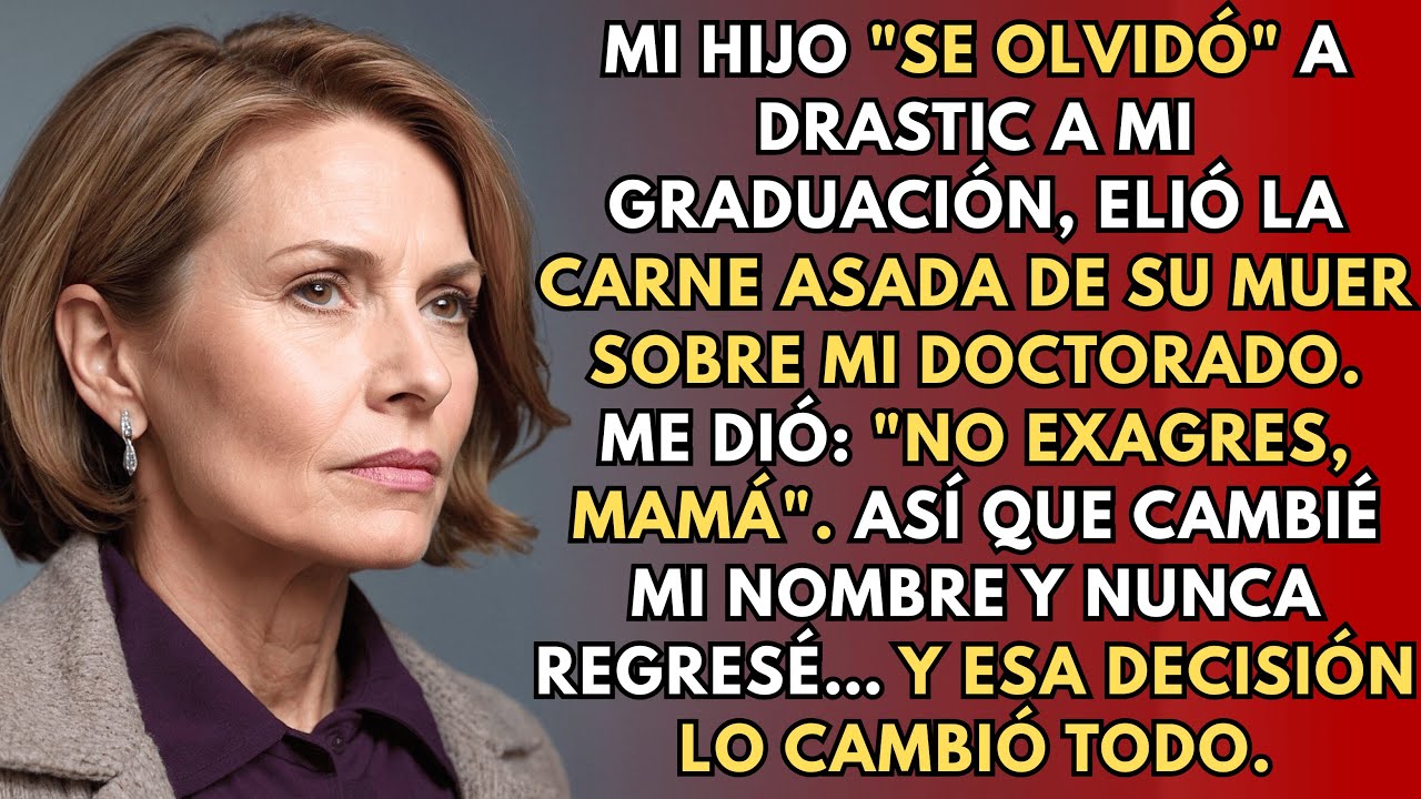 Mi Hijo Faltó A Mi Graduación Por La Carne Asada De Su Esposa — Cambié Mi Nombre Y Nunca Volví.
