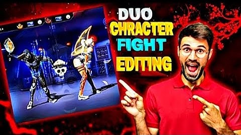 ☠️ Duo Character Fight Editing Tutorial 🔥| Free Fire Duo Character Shorts Editing Tutorial