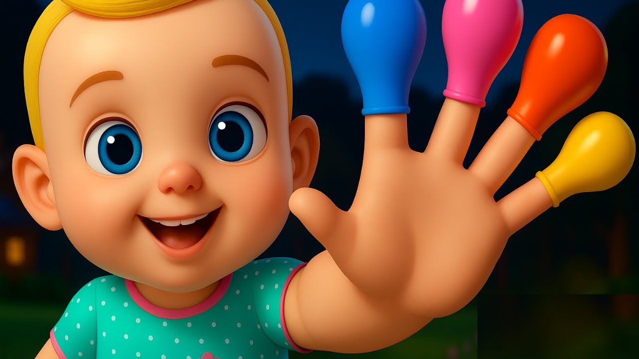 Finger Family Balloon Song | Daddy Finger Where Are You? | AI Kids Nursery Rhyme @Kidzchannel-u8b