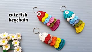 amigurumi fish keychain || gantungan kunci rajut, ikan