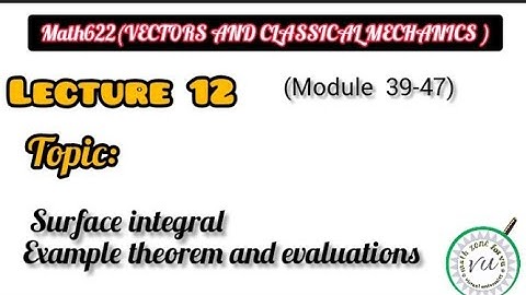math622(vector and classical mechanics) || lecture 12 module(39-47)*iqra azhar*