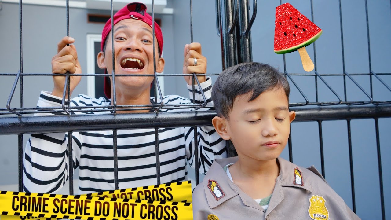 POLISI TANGKAP PENCURI ES KRIM 😱KABUR DARI PENJARA