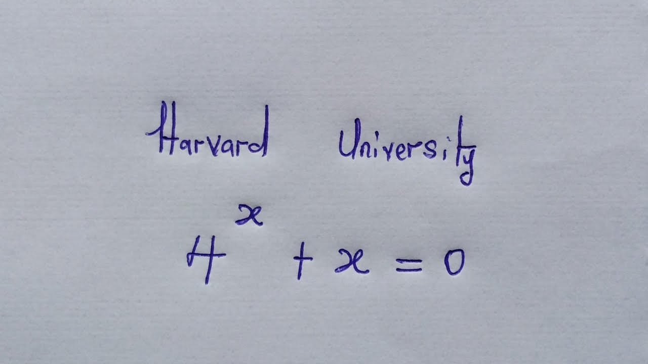 Вопрос для вступительного экзамена в Гарвардский университет | Сможете ли вы его решить?