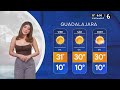 El clima para el jueves 26 de febrero del 2026