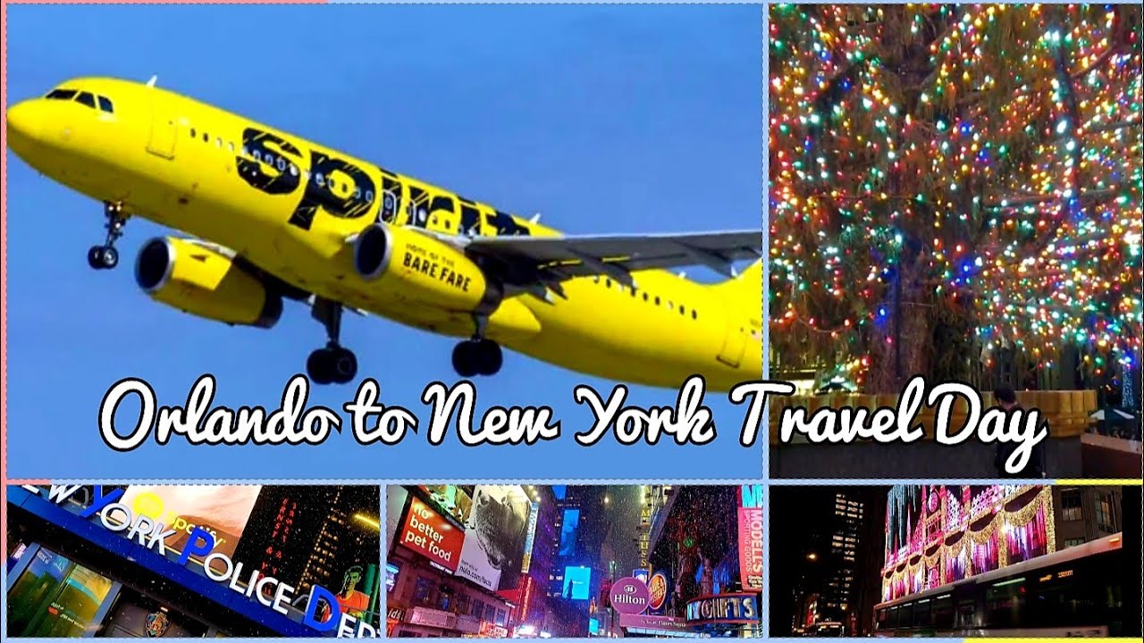 Orlando to New York Travel Day Times square 5th Ave YouTube
