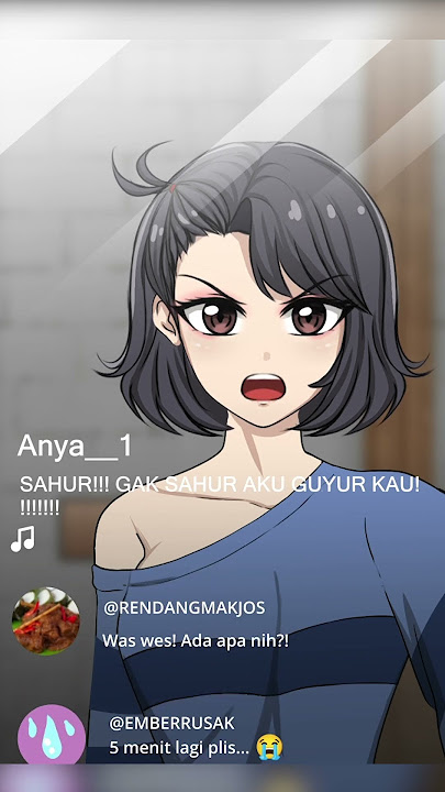KETIKA ANYA BANGUNIN SAHUR #animasisekolah #fyp #dramaanimasi