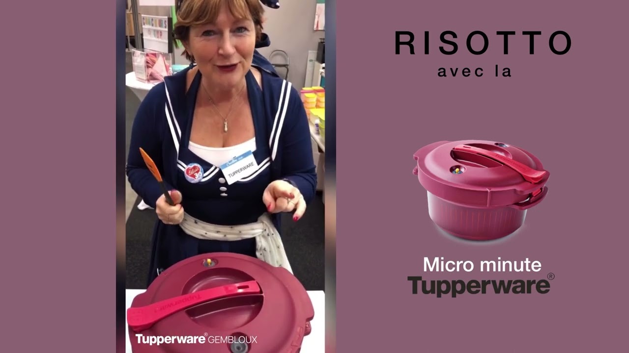 Risotto SANS surveillance 👀 avec la micro minute #tupperware #cuisinefacile #risotto