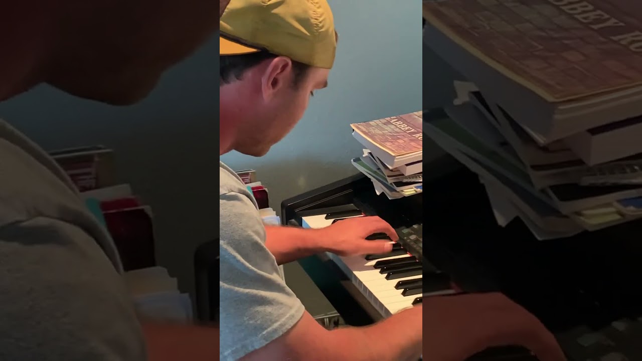 7-2023 Elliott Goldstein creating his own music.