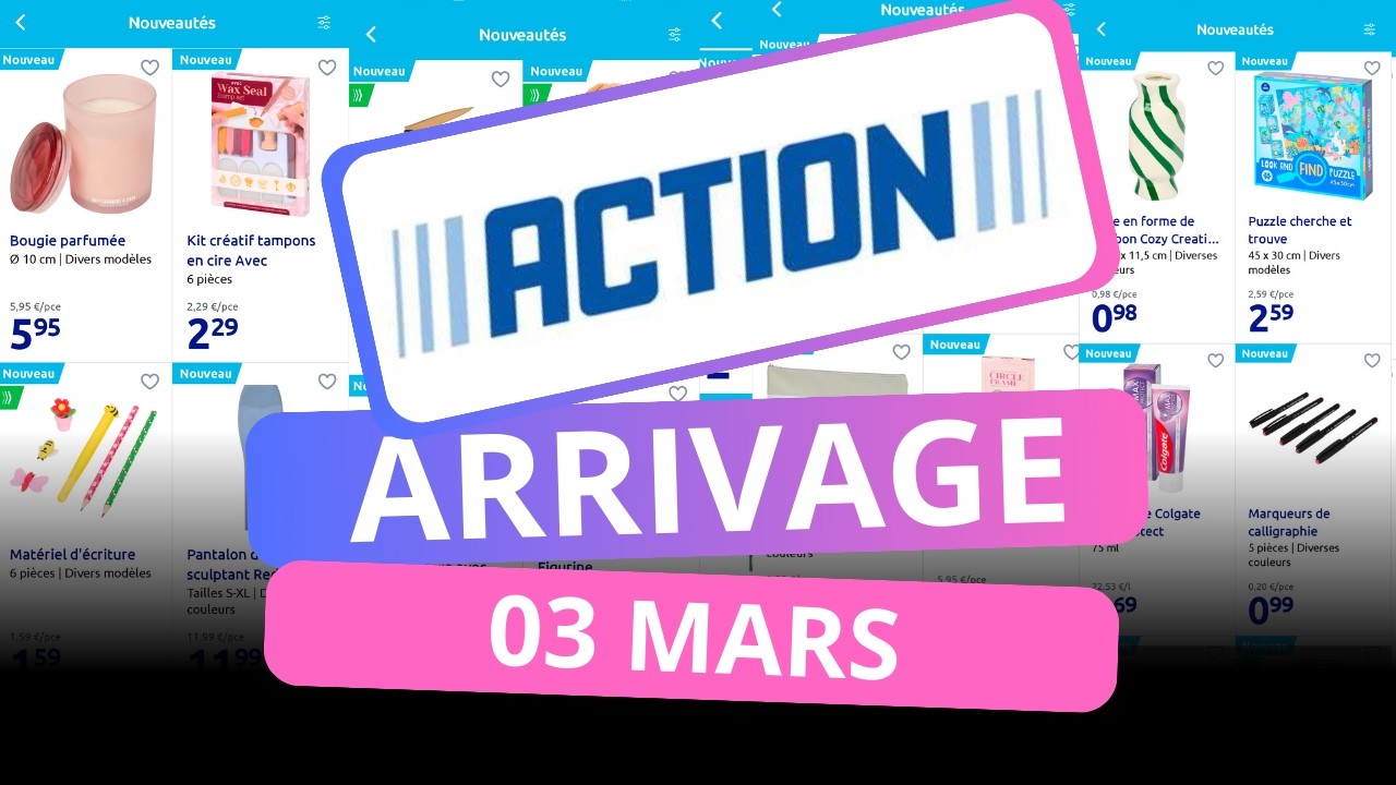 Action - 03 au 10 mars (Nouvautés)