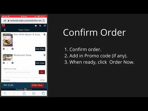 ZEONIQ POS : Zeoniq Web Order Instruction (E-wallet Payment)
