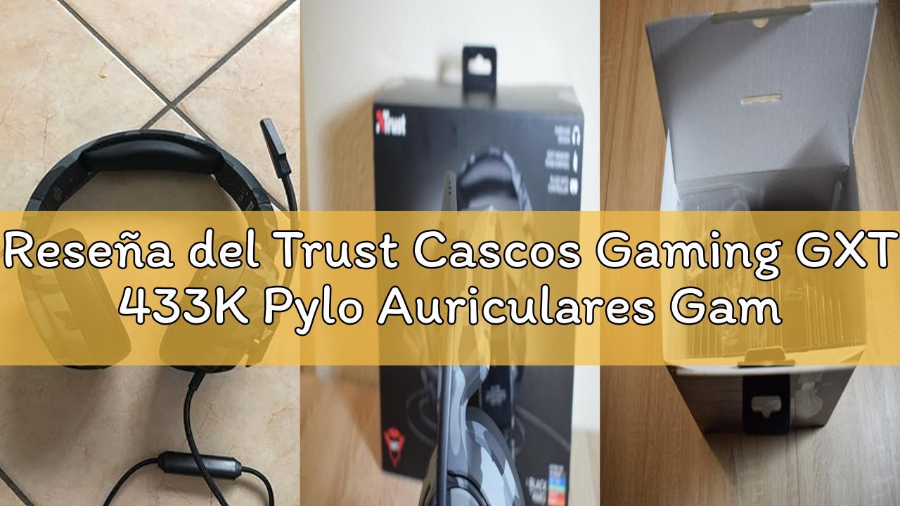 Reseña del Trust Cascos Gaming GXT 433K Pylo Auriculares Gamer con Micrófono Plegable, Altavoces Act