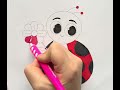 ladybug drawing, painting and coloring for kids and toddlers 🫟 