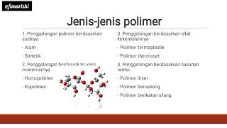 Apa itu Polimer Yukk cari tau jenis dan kegunaannya