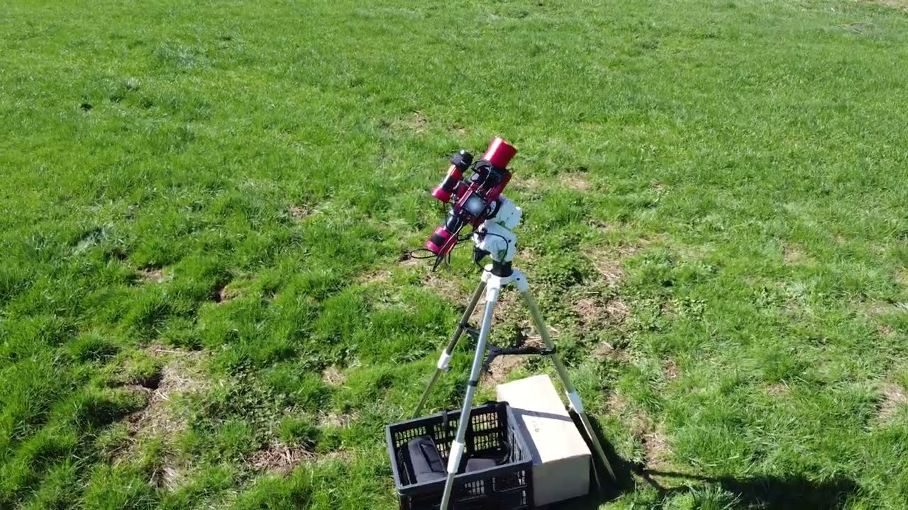 Telescope setup on the field