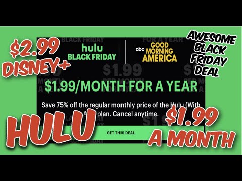 Hulu Black Friday Deal Gets You 1 Year for Just $1 a Month