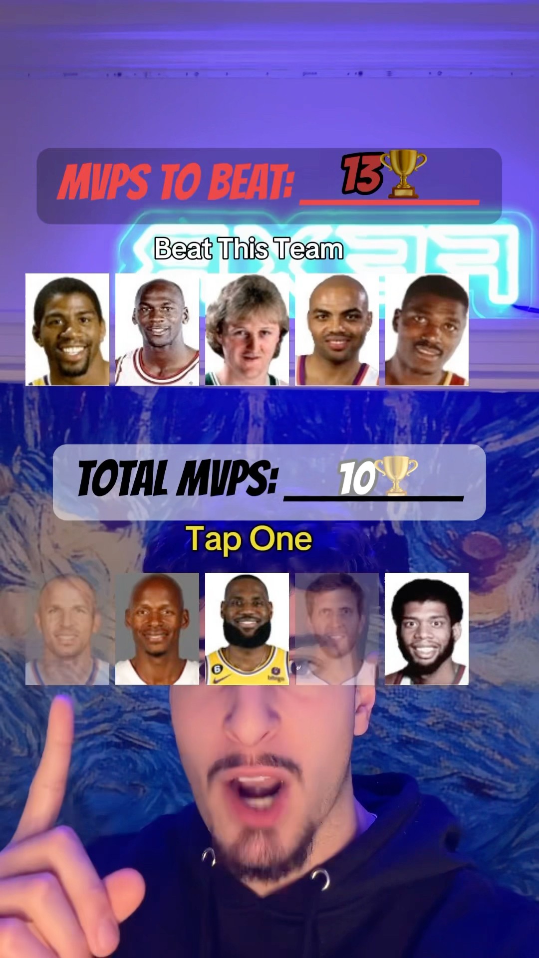 LEGIT ASSEMBLED THE DREAM TEAM TO TAKE ME DOWN? #nba #lebron #curry #kareem #michaeljordan #fexr