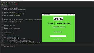 Pomodoro Python Program using Tkinter