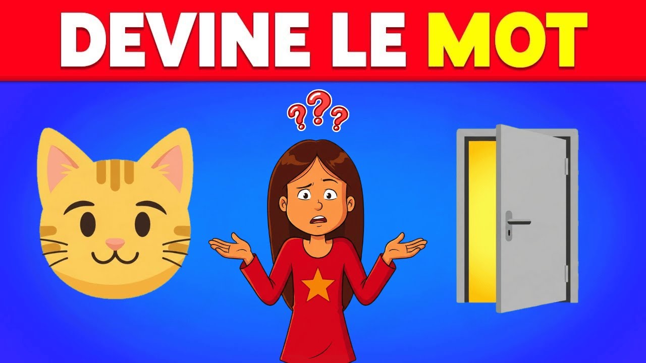 Aidez Wendy à deviner 40 MOTS en utilisant des ÉMOTICÔNES 🤔❓✅ Le plus grand concours de quiz d'émoj