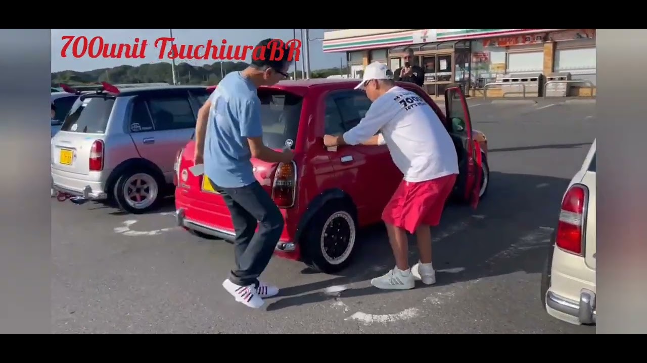 ミラジーノ　ミラ　ツーリング　ミーティング　700unit　茨城　土浦