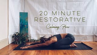 20 Minute Restorative Calming Flow | Great for Everyday Practice screenshot 5