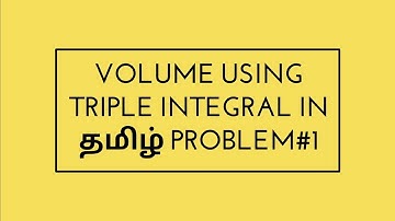 Volume of Sphere using Triple integral in Tamil Problem#1 | Engg. Maths-1