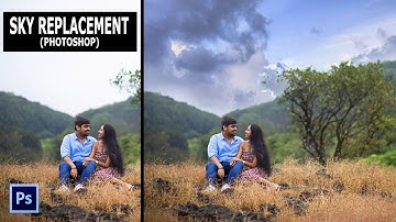 SKY replacement in Photoshop - CRAZY TRICK to replace sky in seconds! - photoshop tutorial