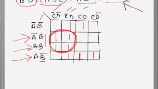 Digital Electronics: Four variable Karnaugh Map (problem example)