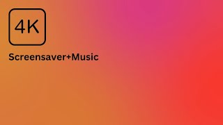 4K 60-minute romantic sunset mood light screensaver with gradient colors