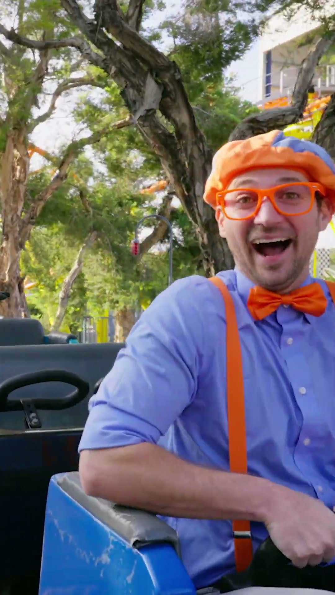EPIC Rollercoaster Thrill Ride? #shorts #blippi #education