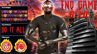 THE END GAME 6'10 ISO BUILD...BEST FINAL 6'10 DEMIGOD BUILD AND DRIBBLE MOVES/ANIMATIONS