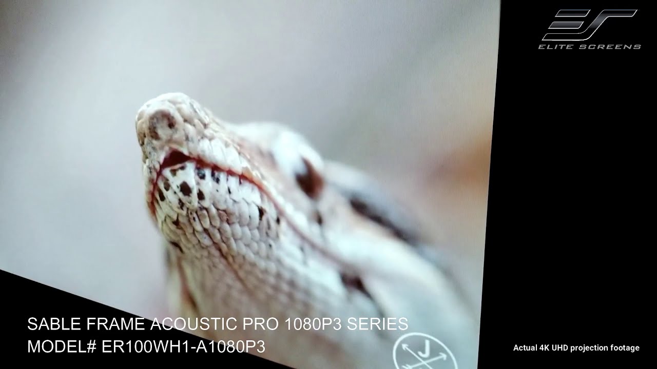 Elite Screens Sable Frame AcousticPro 1080P3 - Acoustic Transparent Projector Screen by JoelsterG4K