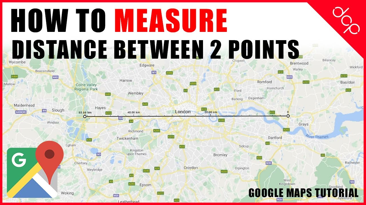How To Measure Distance Between 2 Points In Google Maps - Youtube