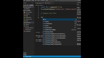 Create or Remove Files in NodeJs | #shorts  #nodejs #coding