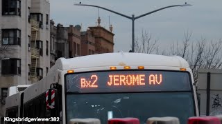 MTA New York City Bus: The Bx2 Bus to Jerome Ave at Bedford Park Boulevard.