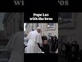 Pope Leo greets his Augustinian Brothers before Wednesday’s General Audience