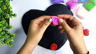 DIY wall hanging making || waste cardboard craft idea