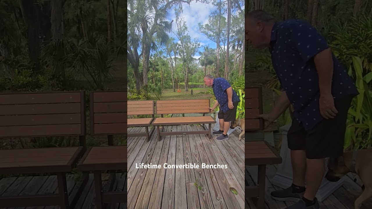 Lifetime Convertible Bench! Easy Operation!! 