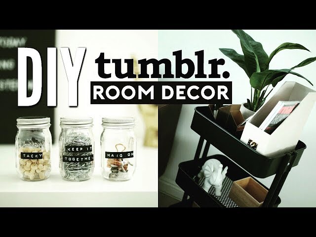 Back To School DIY Room Decor + Organization! (Tumblr Inspired) 2017 ✂