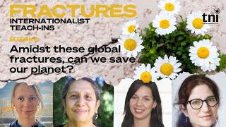 Amidst these global fractures, can we save our planet? Fractures Session 6.
Why has the existential threat of climate crisis been cast aside by so many centrist and far-right political leaders? Why is climate denialism on the rise? What are the paths today towards ecological and climate justice?
- Tasneem Essop, Executive Director of Climate Action Network International
- Julia Steinberger, Professor of Societal Challenges of Climate Change at the University of Lausanne
- Maureen Santos, FASE, Brazil
- Lavinia Steinfort, TNI researcher and co-author of Reclaiming Energy (2024)
Visit our website: https://www.tni.org
Support our work: https://www.tni.org/en/support-tni
Sign up for our newsletter: https://www.tni.org/en/subscribe
00:00 Introduction
06:29 Julia on why neoliberalism and fossil fuel industry together obstruct climate justice
12:47 Tasneem on how climate justice movement has advanced and failed
23:05 Maureen on state of play of Brazilian movements and government before COP30
32:42 Julia on why climate action and the fight for democracy are intertwined
35:38 Maureen on the battle against the right and corporations that continues under Lula
42:53 Tasneem on why centering justice in climate can win over working class constituencies
53:02 Lavinia on why ownership (public) matters for an energy transition
01:02:47 Julia on the four elements needed to win support for post-growth
01:08:55 Tasneem on why we should engage with COP but focus efforts elsewhere
01:13:37 Lavinia on how energy transition can be pushed even in authoritarian states
01:17:39 Tasneem on why climate justice movements must also address militarism
01:21:21 Julia, Maureen and Tasneem on stories of hope for climate justice Amidst these global fractures, can we save our planet? Fractures Session 6.