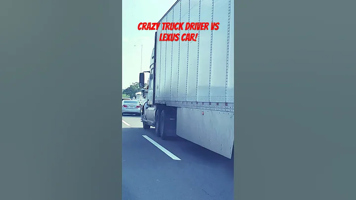 Crazy Truck Driver forcing Lexus driver to change lane watch full video #shorts #youtubeshorts #car